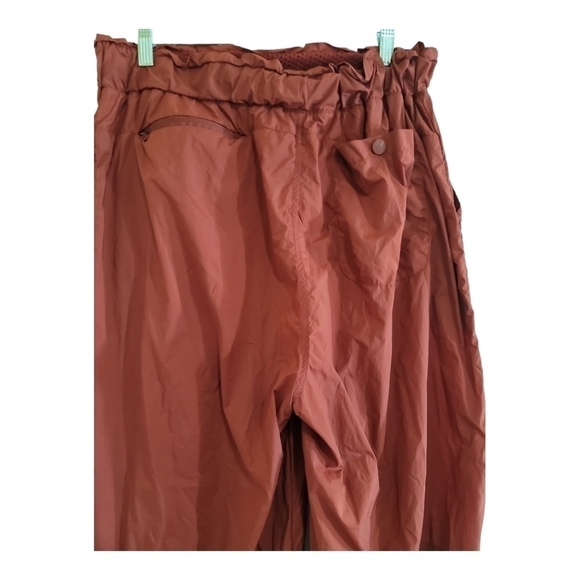 Free People Movement Syrah Red Nina Packable Pants Large Wide Adjustable Leg - Picture 9 of 14